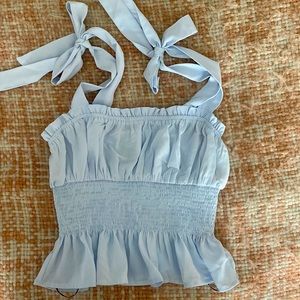 Baby blue top